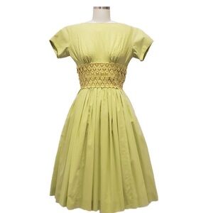 Vintage 50s dress with lace and velvet